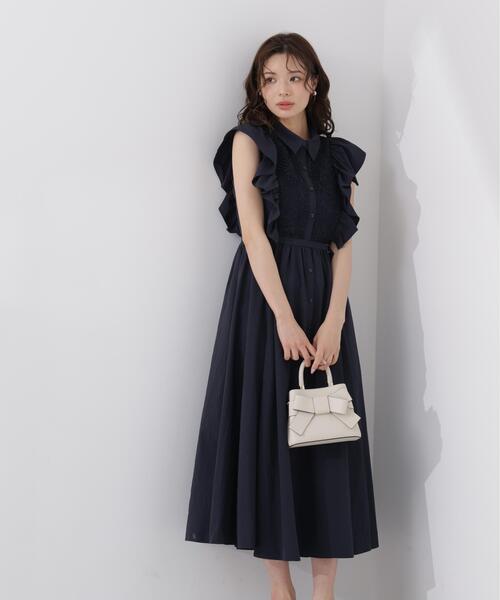 PROPORTION BODY DRESSING(プロポーションボディドレッシング)の「【中川紅葉さん着用】フロントレースシャツワンピース / 1216240603(ワンピース・レディース・ホワイト/ネイビー/カーキ・SMALL/P/S/MEDIUM)」の16枚目の写真
