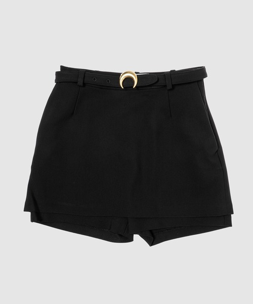 MARINE SERRE(マリーン・セル)の「TAILORING MINI SHORTS(その他パンツ・レディース・ブラック・38/36)」の1枚目の写真