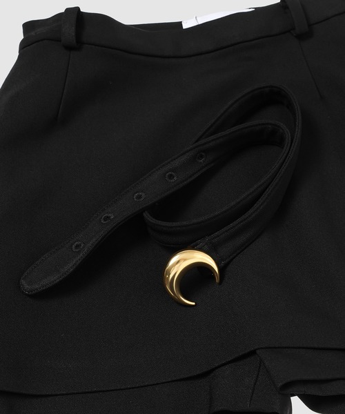MARINE SERRE(マリーン・セル)の「TAILORING MINI SHORTS(その他パンツ・レディース・ブラック・38/36)」の6枚目の写真