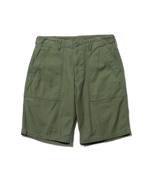 BEAMS PLUS（ビームスプラス）の「MIL Utility Shorts Reversed Sateen（その他パンツ・メンズ・ブラック/オリーブ/グリーン/ネイビー・SMALL/MEDIUM/X-LARGE/LARGE）」の3枚目の写真
