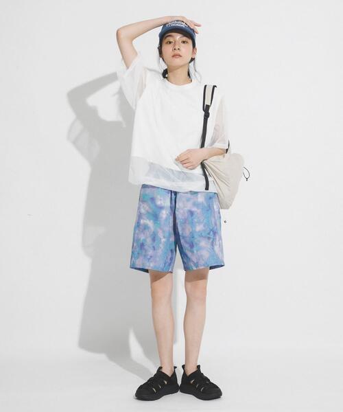EKAL(エカル)の「『UR TECH ひやサラクール』メッシュレイヤードTシャツ(Tシャツ/カットソー・レディース・グレー/ネイビー/バーガンディー/ホワイト・ONE)」の5枚目の写真