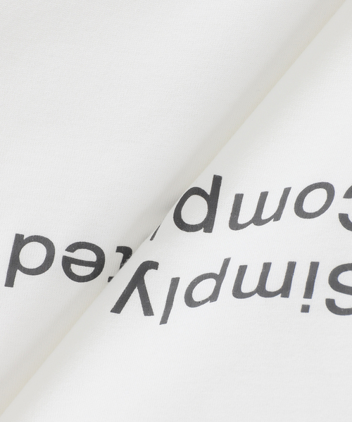 SimplyComplicated(シンプリーコンプリケイテッド)の「Simply Complicated / シンプリーコンプリケイテッド MESSAGE TEE(Tシャツ/カットソー・メンズ・ホワイト/ブラック・1/2)」の10枚目の写真