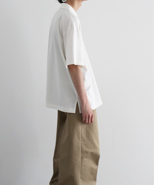 NEONSIGN(ネオンサイン)の「NEONSIGN Unfinished polo "hcs"(ポロシャツ・メンズ・ブラック/オフホワイト・44)」の3枚目の写真