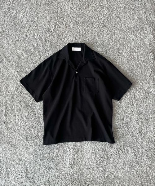NEONSIGN(ネオンサイン)の「NEONSIGN Unfinished polo "hcs"(ポロシャツ・メンズ・ブラック/オフホワイト・44)」の16枚目の写真