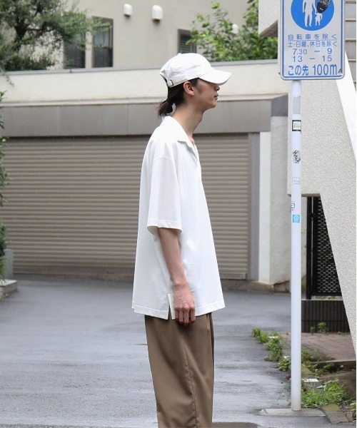 NEONSIGN（ネオンサイン）の「NEONSIGN Unfinished polo "hcs"（ポロシャツ・メンズ・ブラック/オフホワイト・44）」の19枚目の写真