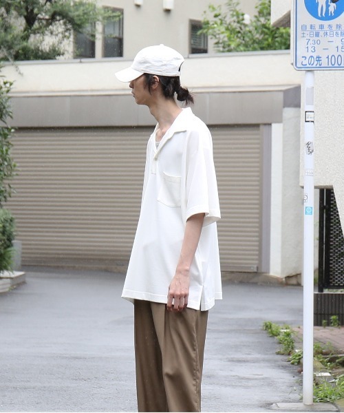 NEONSIGN（ネオンサイン）の「NEONSIGN Unfinished polo "hcs"（ポロシャツ・メンズ・ブラック/オフホワイト・44）」の21枚目の写真