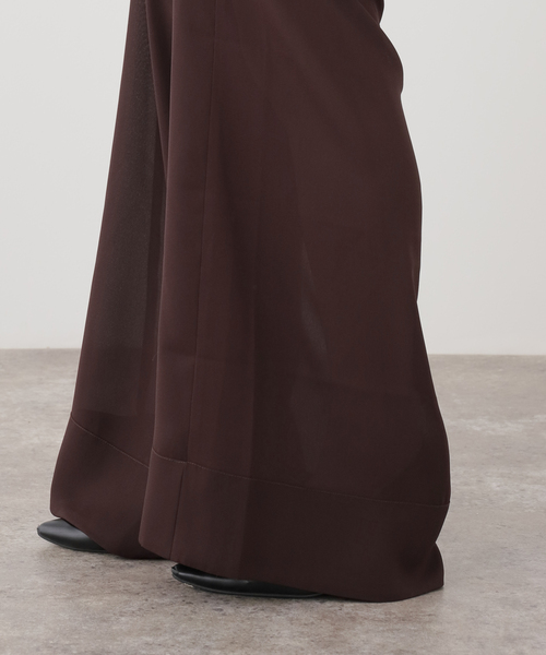 Deuxieme Classe(ドゥーズィエムクラス)の「【BY SLOAN/バイ スローン】Georgette Combination Trouser(その他パンツ・レディース・ブラウン・36/38)」の3枚目の写真