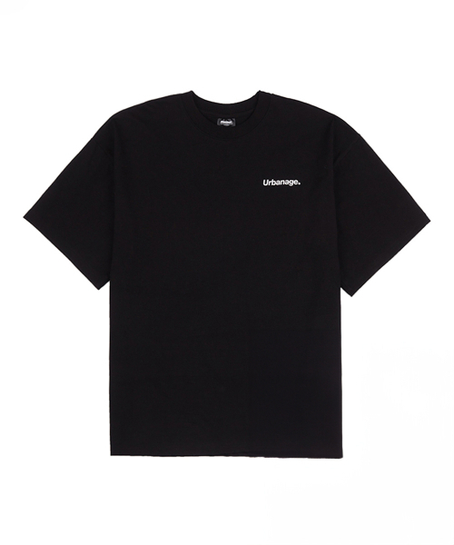 URBANAGE(アーバンエイジ)の「ベーシックロゴオーバー半袖Tシャツ_ブラック(Tシャツ/カットソー・レディース・その他・MEDIUM/LARGE)」の1枚目の写真