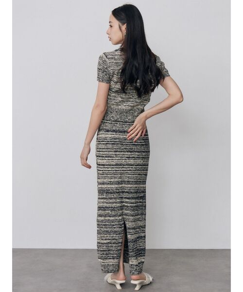 MURUA(ムルーア)の「【セットアップ対応】メランジニットタイトスカート 夏服(スカート・レディース・ホワイト/オレンジ・FREE)」の10枚目の写真