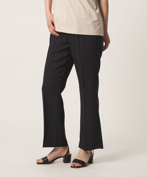 A DAY IN THE LIFE UNITED ARROWS（アデイインザライフユナイテッドアローズ）の「ドビー タック セミワイドパンツ ‐ウォッシャブル‐＜A DAY IN THE LIFE＞（その他パンツ・レディース・ベージュ/モカ/ブラック・36/38）」の2枚目の写真