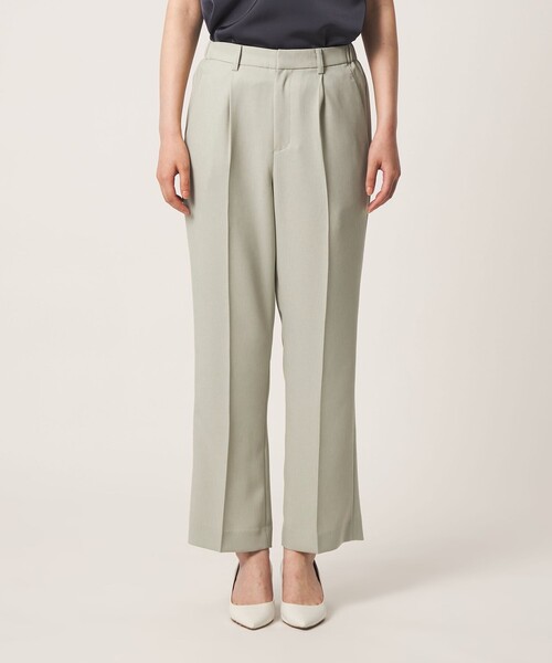 A DAY IN THE LIFE UNITED ARROWS（アデイインザライフユナイテッドアローズ）の「ドビー タック セミワイドパンツ ‐ウォッシャブル‐＜A DAY IN THE LIFE＞（その他パンツ・レディース・ベージュ/モカ/ブラック・36/38）」の10枚目の写真