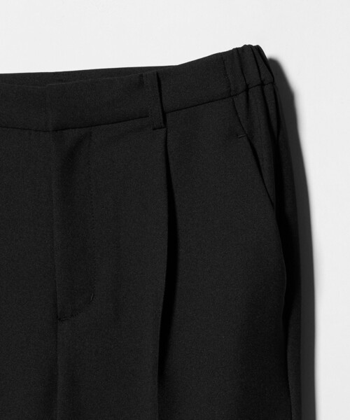 A DAY IN THE LIFE UNITED ARROWS（アデイインザライフユナイテッドアローズ）の「ドビー タック セミワイドパンツ ‐ウォッシャブル‐＜A DAY IN THE LIFE＞（その他パンツ・レディース・ベージュ/モカ/ブラック・36/38）」の22枚目の写真