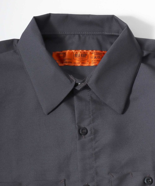 RED KAP（レッドキャップ）の「2026SS RED KAP/レッドキャップ INDUSTRIAL S/S WORK SHIRT インダストリアル ワークシャツ（シャツ/ブラウス・メンズ・ネイビー/ブラウン/ブラック/チャコール・M/L/XL）」の13枚目の写真
