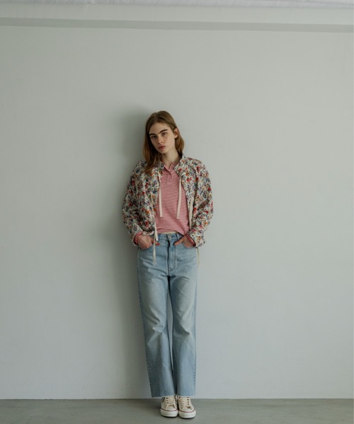 MEYAME(メヤメ)の「MEYAME/メヤメ ボーダーソフトリブヘンリーネック BORDER SOFT RIB HENRY NECK MEY-2503(Tシャツ/カットソー・レディース・ブラウン/ピンク・FREE)」の16枚目の写真
