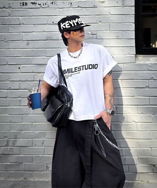 THE MILE(ザマイル)の「ガーメンツクロップマイルスタジオクルーネック_NAVY(Tシャツ/カットソー・メンズ・その他・SMALL/MEDIUM/LARGE/X-LARGE)」の2枚目の写真