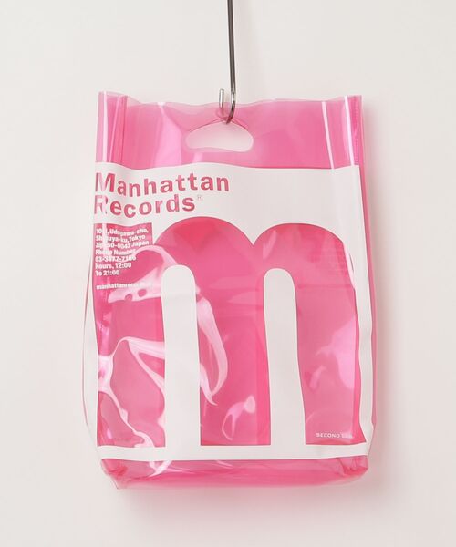 fridge（フリッジ）の「【SECOND LAB.】セカンドラブ MANHATTAN RECORDS 12INCH BAG（トートバッグ・メンズ・クリア/ピンク/ブルー・ONESIZE）」の4枚目の写真