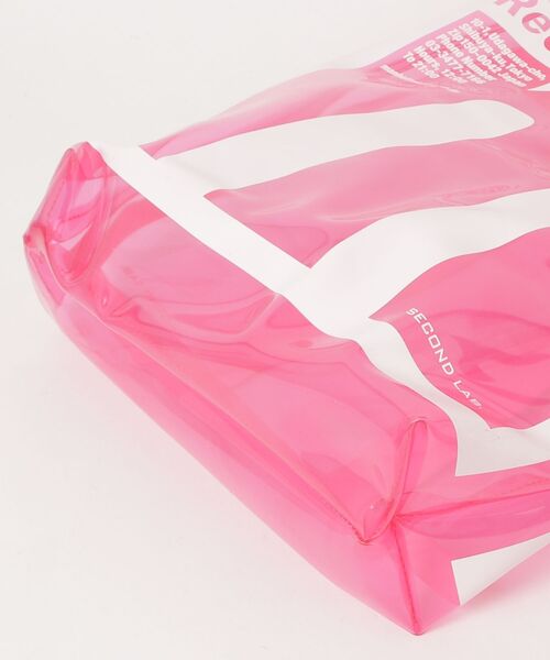 fridge（フリッジ）の「【SECOND LAB.】セカンドラブ MANHATTAN RECORDS 12INCH BAG（トートバッグ・メンズ・クリア/ピンク/ブルー・ONESIZE）」の5枚目の写真