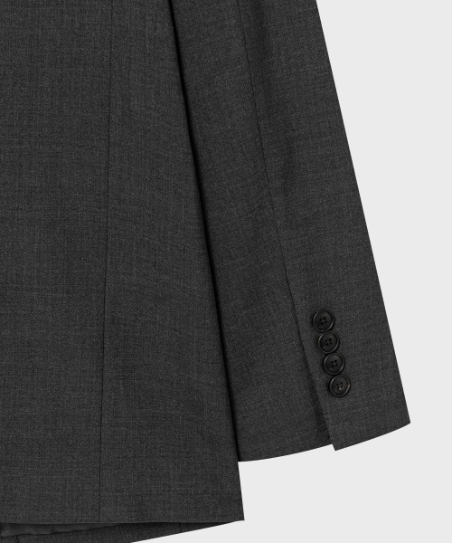 NONBLANK(ノンブランク)の「W29 ウォッシャブルセミオーバーフィットジャケット_CHARCOAL(テーラードジャケット・メンズ・チャコール・MEDIUM/LARGE/X-LARGE)」の6枚目の写真