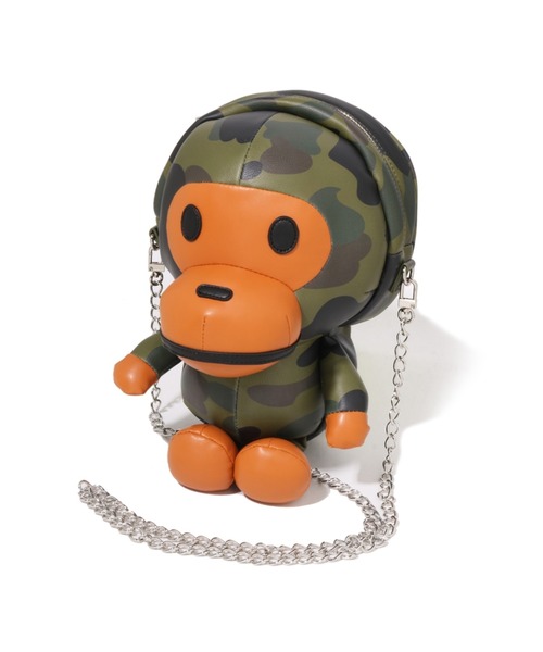 A BATHING APE（アベイシングエイプ）の「1ST CAMO BABY MILO PU SHOULDER BAG（ショルダーバッグ・レディース・グリーン/ピンク・FREE）」の10枚目の写真