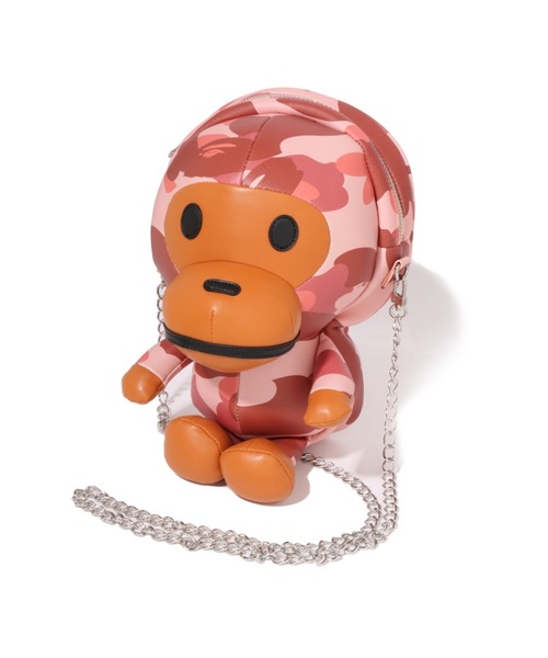 A BATHING APE（アベイシングエイプ）の「1ST CAMO BABY MILO PU SHOULDER BAG（ショルダーバッグ・レディース・グリーン/ピンク・FREE）」の11枚目の写真