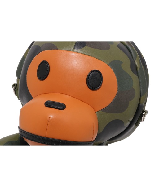 A BATHING APE（アベイシングエイプ）の「1ST CAMO BABY MILO PU SHOULDER BAG（ショルダーバッグ・レディース・グリーン/ピンク・FREE）」の5枚目の写真