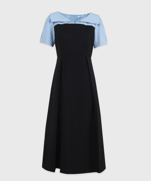 MICANE(ミケーネ)の「ミネルオープンカラー ドレス(ワンピース・レディース・ブラック/チャコール・SMALL/MEDIUM/LARGE/X-LARGE/XX-LARGE)」の13枚目の写真