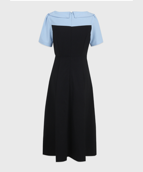 MICANE(ミケーネ)の「ミネルオープンカラー ドレス(ワンピース・レディース・ブラック/チャコール・SMALL/MEDIUM/LARGE/X-LARGE/XX-LARGE)」の14枚目の写真