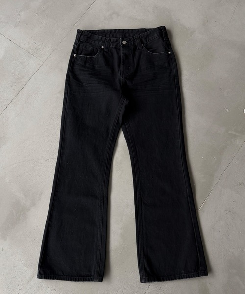 kutir(クティール)の「14OZ HEAVYWEIGHT FLARE DENIM PANTS/14OZ ヘビーウェイトフレアデニムパンツ(デニムパンツ・メンズ・ブラック・SMALL/MEDIUM/LARGE)」の20枚目の写真