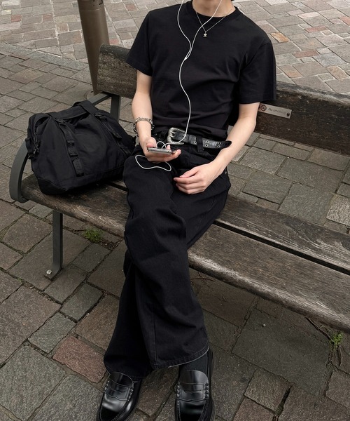 kutir(クティール)の「14OZ HEAVYWEIGHT FLARE DENIM PANTS/14OZ ヘビーウェイトフレアデニムパンツ(デニムパンツ・メンズ・ブラック・SMALL/MEDIUM/LARGE)」の4枚目の写真