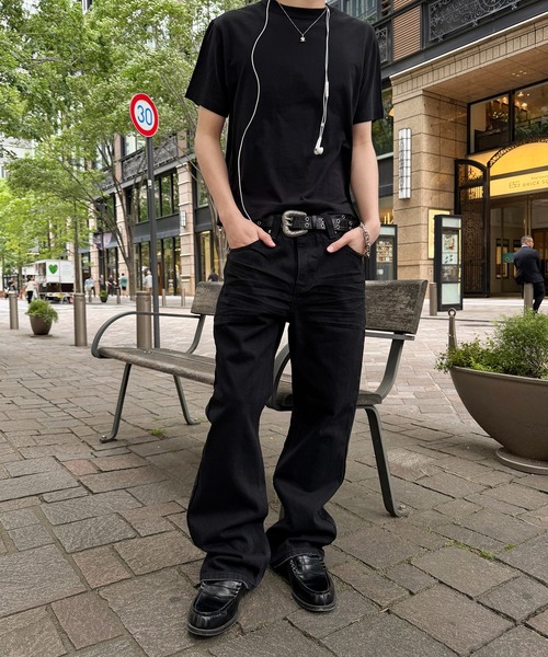 kutir(クティール)の「14OZ HEAVYWEIGHT FLARE DENIM PANTS/14OZ ヘビーウェイトフレアデニムパンツ(デニムパンツ・メンズ・ブラック・SMALL/MEDIUM/LARGE)」の7枚目の写真