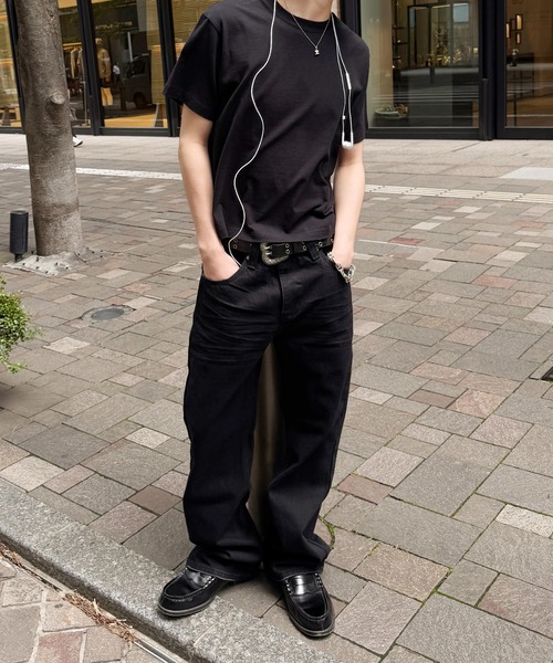 kutir(クティール)の「14OZ HEAVYWEIGHT FLARE DENIM PANTS/14OZ ヘビーウェイトフレアデニムパンツ(デニムパンツ・メンズ・ブラック・SMALL/MEDIUM/LARGE)」の8枚目の写真