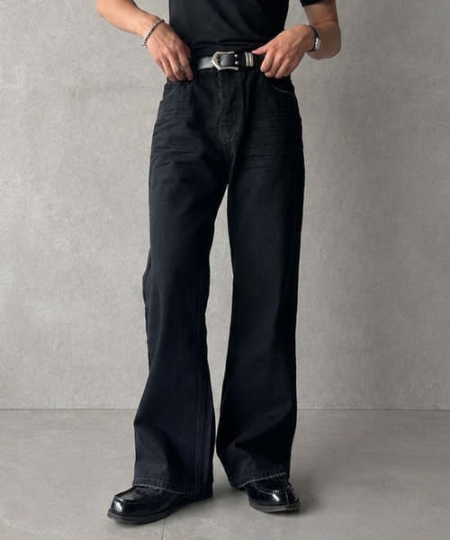 kutir(クティール)の「14OZ HEAVYWEIGHT FLARE DENIM PANTS/14OZ ヘビーウェイトフレアデニムパンツ(デニムパンツ・メンズ・ブラック・SMALL/MEDIUM/LARGE)」の22枚目の写真
