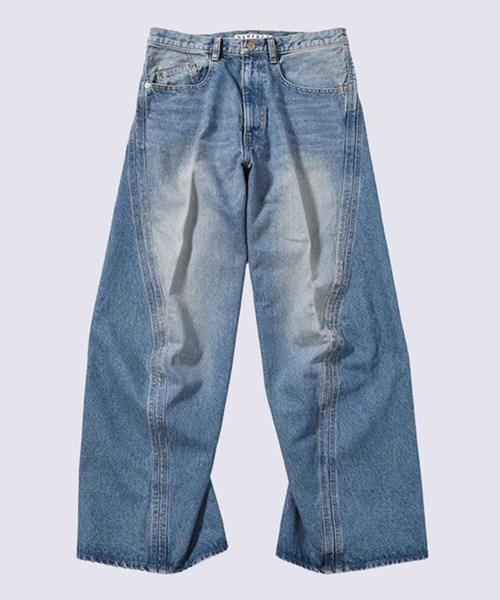 NVRFRGT（ネヴァーフォーゲット）の「3D TWISTED WIDE LEG JEANS（デニムパンツ・メンズ・インディゴブルー・1/4/3/2）」の5枚目の写真