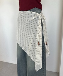 【apresjour mignon×ARIAZ】ドット柄ロング巻きスカート