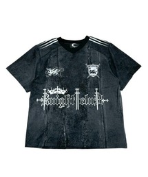 COZY WORLDWIDE（コージーワールドワイド）の「【Cozy world Wide】MORE KNIGHT WASHED JERSEY / 【コージーワールドワイド】ナイトソードプリントウォッシュ半袖Tシャツ（Tシャツ/カットソー）」