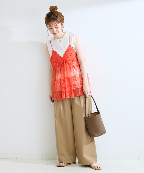 ARTESANOS(アルテサノス)の「ARTESANOS / アルテサノス 巾着付きワンハンドルバッグ(ハンドバッグ・レディース・カーキ/ブラウン/ブラック/ホワイト・FREE)」の17枚目の写真