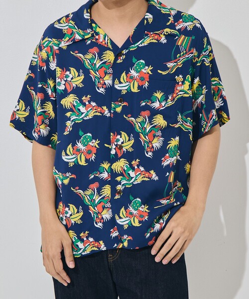 SUN SURF(サンサーフ)の「【SUN SURF/サンサーフ】ISLAND TRIPS/S RANDOM WEAR(シャツ/ブラウス・メンズ・ホワイト/ネイビー・L/XL)」の10枚目の写真