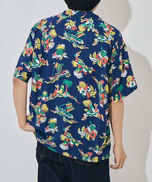 SUN SURF(サンサーフ)の「【SUN SURF/サンサーフ】ISLAND TRIPS/S RANDOM WEAR(シャツ/ブラウス・メンズ・ホワイト/ネイビー・L/XL)」の12枚目の写真