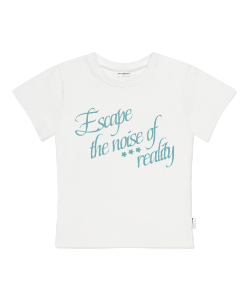 ESCAPEFROM(エスケープフロム)の「ザ・ノイズプリントスリムフィット半袖Tシャツアイボリー(Tシャツ/カットソー・レディース・その他・LARGE/MEDIUM)」の1枚目の写真