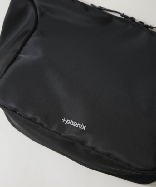 +phenix(プラスフェニックス)の「+phenix/別注 +phenix NYLON SHOULDER BAG(ショルダーバッグ・メンズ・ブラック・FREE)」の5枚目の写真