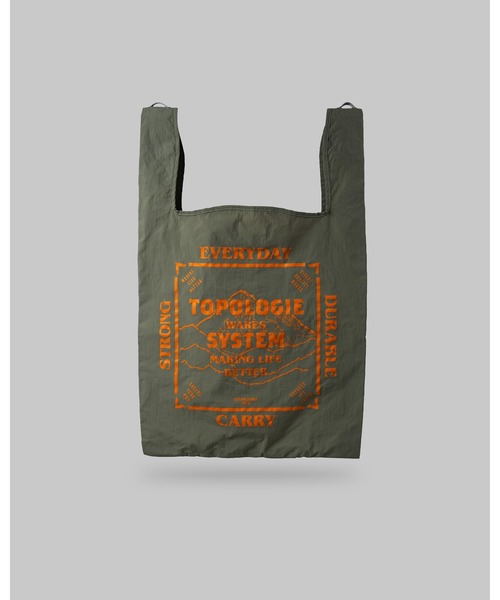 Topologie(トポロジー)の「Konbini Bag Large(エコバッグ/サブバッグ・レディース・モスグリーン系/ブラック系・ONE SIZE)」の2枚目の写真