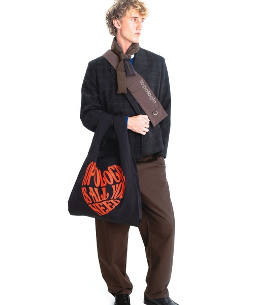 Topologie(トポロジー)の「Konbini Bag Large(エコバッグ/サブバッグ・レディース・モスグリーン系/ブラック系・ONE SIZE)」の5枚目の写真
