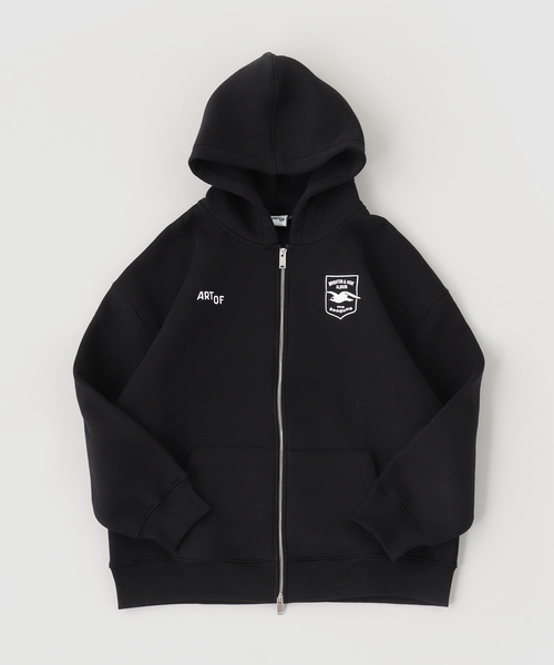 417 EDIFICE(フォーワンセブンエディフィス)の「ART OF FOOTBALL / Brighton Deboss Zip Through Hoodie(パーカー・メンズ・ブラック・LARGE/MEDIUM)」の1枚目の写真