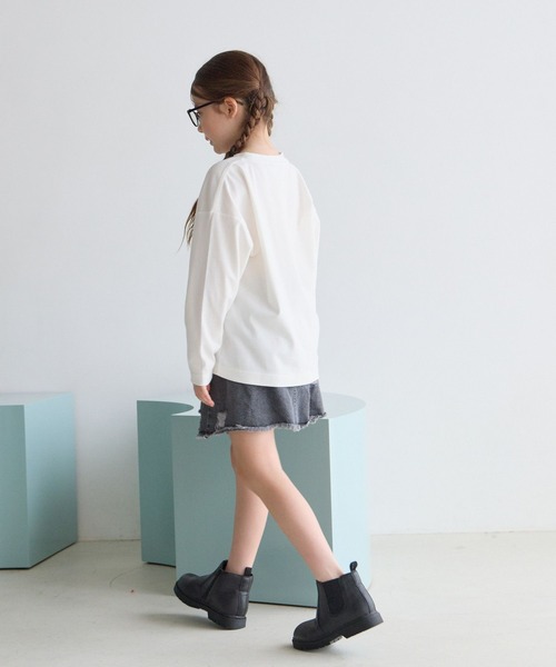 BAYFLOW（ベイフロー）の「[新登場☆ひとりで簡単に脱ぎはきできる♪]サイドゴアブーツ[19cm-23cm](KIDS)（ブーツ・キッズ・ブラック・19.0cm/20.0cm/21.0cm/22.0cm/23.0cm）」の2枚目の写真