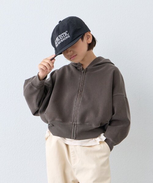 CIAOPANIC TYPY(チャオパニックティピー)の「【KIDS】KIDSピグメントダンボールパーカー(パーカー・キッズ・グリーン/ブラウン/レッド/グレー/チャコールグレー・130/150/110)」の21枚目の写真
