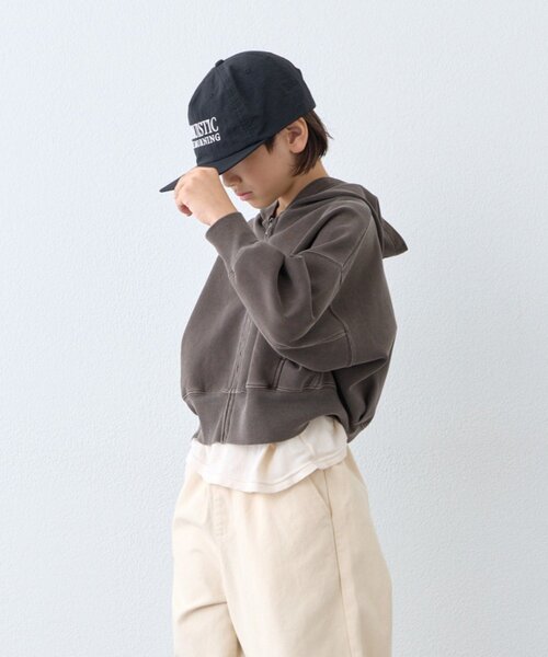 CIAOPANIC TYPY(チャオパニックティピー)の「【KIDS】KIDSピグメントダンボールパーカー(パーカー・キッズ・グリーン/ブラウン/レッド/グレー/チャコールグレー・130/150/110)」の22枚目の写真
