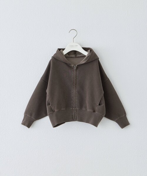 CIAOPANIC TYPY(チャオパニックティピー)の「【KIDS】KIDSピグメントダンボールパーカー(パーカー・キッズ・グリーン/ブラウン/レッド/グレー/チャコールグレー・130/150/110)」の11枚目の写真