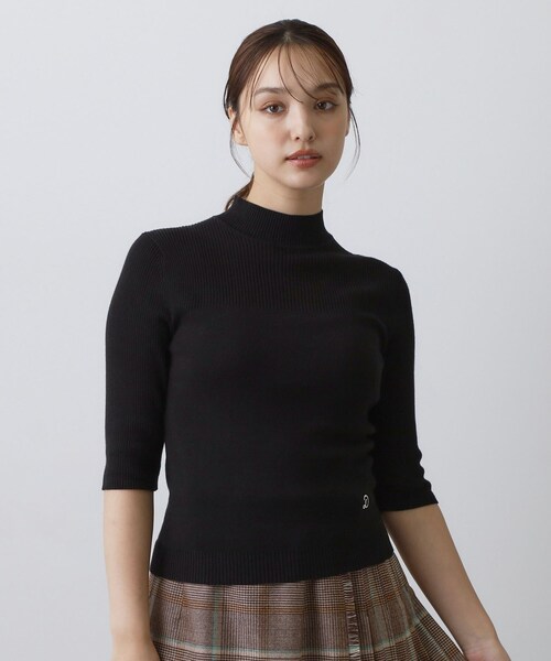 DRESSTERIOR（ドレステリア）の「【接触冷感】クールタッチ ハーフスリーブニット（ニット/セーター・レディース・ブラック/オフホワイト/ボルドー・40/36/38）」の22枚目の写真