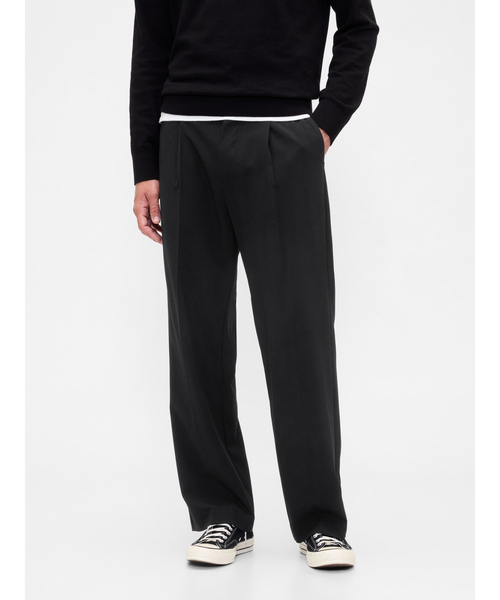 GAP(ギャップ)の「リラックスフィット プリーツトラウザー(その他パンツ・メンズ・ブラック/ヘザーグレー・36W 32L/34W 32L/33W 32L/32W 32L/32W 30L/31W 32L/31W 30L/30W 30L/29W 30L/28W 30L)」の8枚目の写真