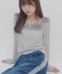 【umm.】ニュアンスローズプルオーバー